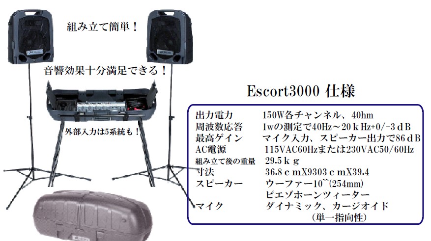 音響セットのご提案です